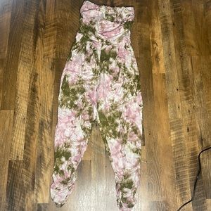 Tie dye jumpsuit with pockets
